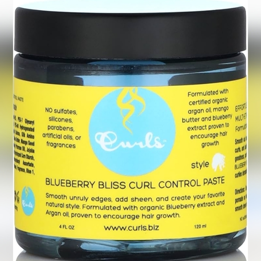 CURLS Blueberry Bliss Curl Control Paste 4 oz Blueberry Extract Curl Enhancing …